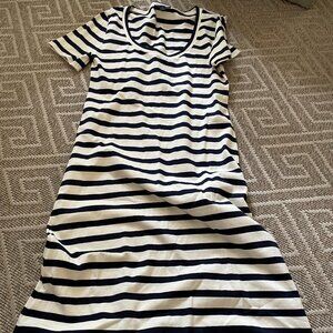 Classic mariner cloth dress in stripe Sz Small